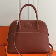 Replica Handbag Store Bolide 31cm Bag In Brown Swift Leather