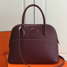 Replica Handbag Store Bolide 31cm Bag In Burgundy Swift Leather