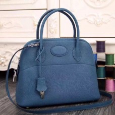 Replica Handbag Store Bolide Tote Bag In Blue Leather