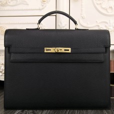 Replica Handbag Store Black Kelly Depeche 38cm Briefcase Bag