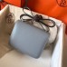 Replica Handbag Store Mini Constance 18cm Epsom Blue Lin Bag