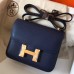 Replica Handbag Store Mini Constance 18cm Sapphire Epsom Bag