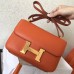 Replica Handbag Store Epsom Constance 24cm Orange Handmade Bag Replica Handbag Store Epsom Constance 24cm Orange Handmade Bag