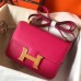 Replica Handbag Store Epsom Constance 24cm Rose Red Handmade Bag