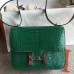 Replica Handbag Store Constance 24cm Green Porosus Crocodile