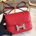Replica Handbag Store Mini Constance 18cm Red Ostrich Leather