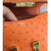 Replica Handbag Store Mini Constance 18cm Orange Ostrich Leather