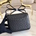 Replica Handbag Store Mini Constance 18cm Black Ostrich Leather