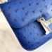Replica Handbag Store Mini Constance 18cm Blue Electric Ostrich Leather Replica Handbag Store Mini Constance 18cm Blue Electric Ostrich Leather