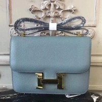 Replica Handbag Store Blue Lin Constance MM 24cm Epsom Leather Bag Replica Handbag Store Blue Lin Constance MM 24cm Epsom Leather Bag