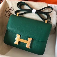 Replica Handbag Store Epsom Constance 24cm Malachite Handmade Bag