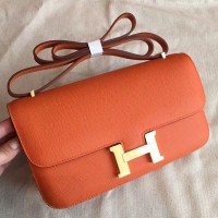 Replica Handbag Store Orange Epsom Constance Elan 25cm Bag Replica Handbag Store Orange Epsom Constance Elan 25cm Bag