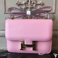 Replica Handbag Store Pink Constance MM 24cm Epsom Leather Bag Replica Handbag Store Pink Constance MM 24cm Epsom Leather Bag