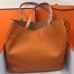 Replica Handbag Store Double Sens 45cm Tote In Orange/Brown Leather Replica Handbag Store Double Sens 45cm Tote In Orange/Brown Leather