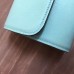 Replica Handbag Store Handmade Egee Clutch In Atoll Blue Swift Leather