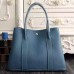 Replica Handbag Store Small Garden Party 30cm Tote In Jean Blue Leather