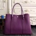 Replica Handbag Store Small Garden Party 30cm Tote In Purple Leather