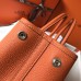 Replica Handbag Store Orange Clemence Garden Party 30cm Handmade Bag