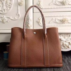 Replica Handbag Store Medium Garden Party 36cm Tote In Brown Leather Replica Handbag Store Medium Garden Party 36cm Tote In Brown Leather