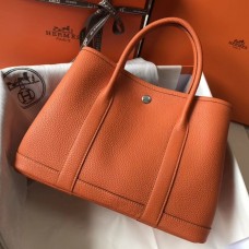 Replica Handbag Store Orange Clemence Garden Party 30cm Handmade Bag