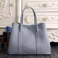 Replica Handbag Store Small Garden Party 30cm Tote In Lin Blue Leather