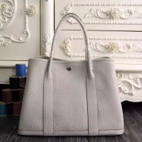 Replica Handbag Store Small Garden Party 30cm Tote In White Leather