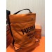 Replica Handbag Store Grooming Bucket Bag In Orange Canvas