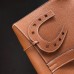 Replica Handbag Store Halzan Bag In Brown Clemence Leather