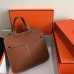 Replica Handbag Store Halzan Bag In Brown Clemence Leather