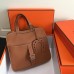 Replica Handbag Store Halzan Bag In Brown Clemence Leather