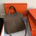 Replica Handbag Store Halzan Bag In Etoupe Clemence Leather