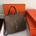 Replica Handbag Store Halzan Bag In Etoupe Clemence Leather