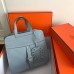 Replica Handbag Store Halzan Bag In Blue Lin Clemence Leather
