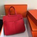 Replica Handbag Store Halzan Bag In Red Clemence Leather Replica Handbag Store Halzan Bag In Red Clemence Leather
