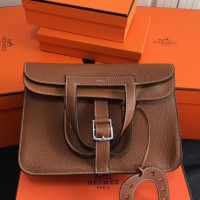 Replica Handbag Store Halzan Bag In Brown Clemence Leather Replica Handbag Store Halzan Bag In Brown Clemence Leather