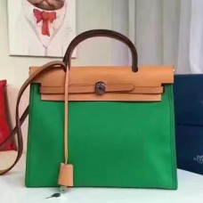 Replica Handbag Store Herbag Zip PM 31cm Bag In Green Canvas