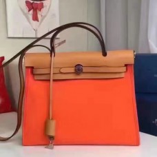 Replica Handbag Store Herbag Zip PM 31cm Bag In Orange Canvas