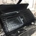 Replica Handbag Store Jige Elan 29 Clutch In Black Crocodile Leather