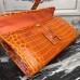 Replica Handbag Store Jige Elan 29 Clutch In Orange Crocodile Leather Replica Handbag Store Jige Elan 29 Clutch In Orange Crocodile Leather