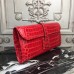 Replica Handbag Store Jige Elan 29 Clutch In Red Crocodile Leather