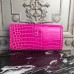 Replica Handbag Store Jige Elan 29 Clutch In Rose Red Crocodile Leather