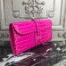 Replica Handbag Store Jige Elan 29 Clutch In Rose Red Crocodile Leather