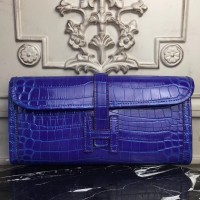 Replica Handbag Store Jige Elan 29 Clutch In Blue Electric Crocodile Leather