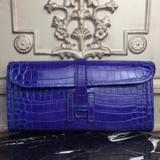 Replica Handbag Store Jige Elan 29 Clutch In Blue Electric Crocodile Leather