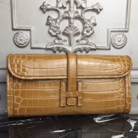 Replica Handbag Store Jige Elan 29 Clutch In Camarel Crocodile Leather