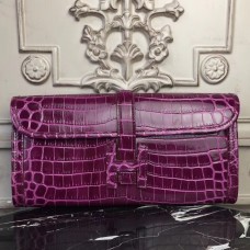 Replica Handbag Store Jige Elan 29 Clutch In Fuchsia Crocodile Leather