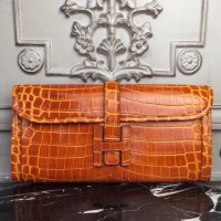 Replica Handbag Store Jige Elan 29 Clutch In Orange Crocodile Leather
