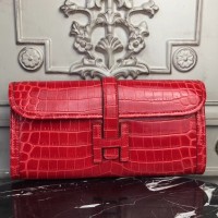 Replica Handbag Store Jige Elan 29 Clutch In Red Crocodile Leather