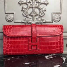 Replica Handbag Store Jige Elan 29 Clutch In Red Crocodile Leather