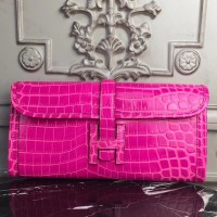 Replica Handbag Store Jige Elan 29 Clutch In Rose Red Crocodile Leather